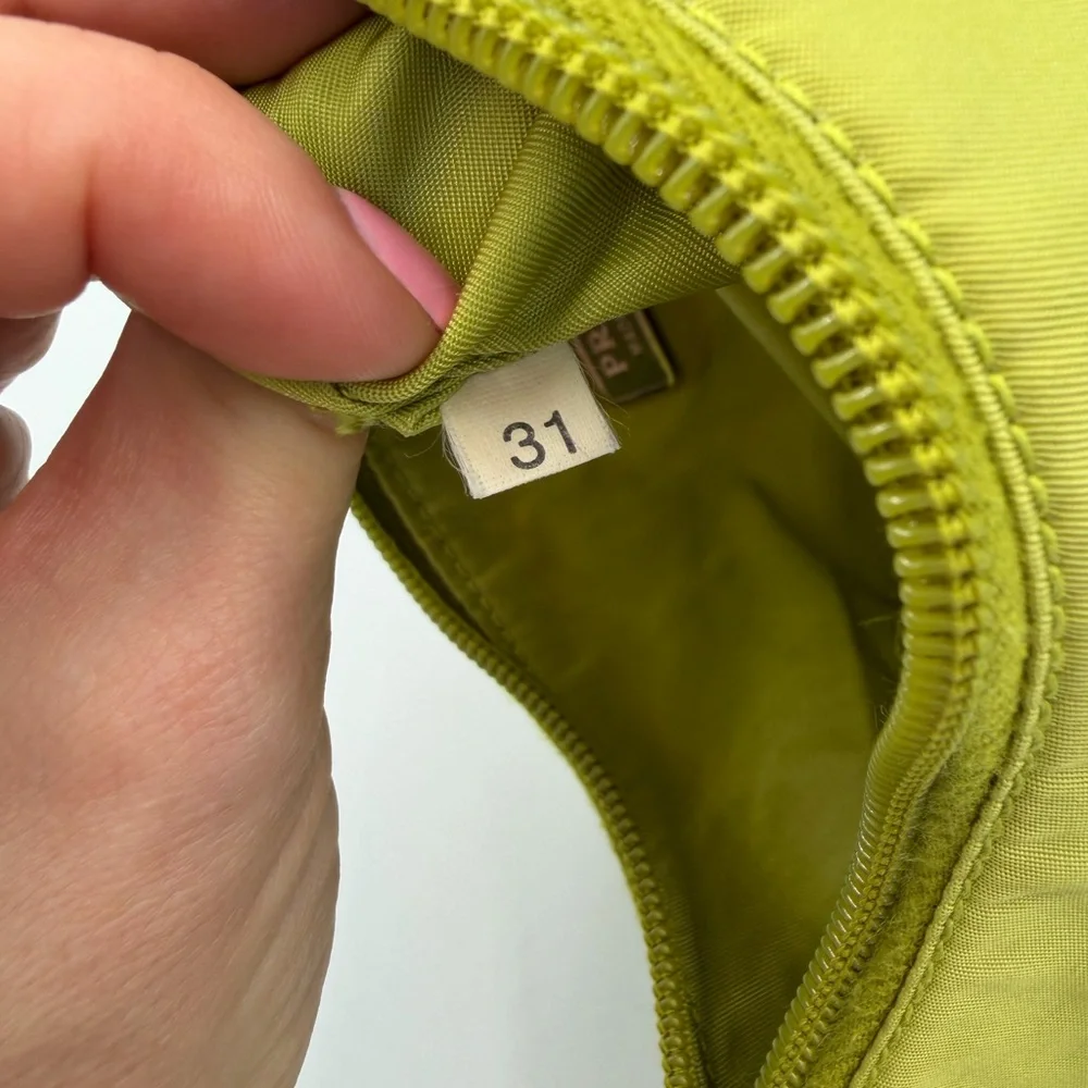 PRADA green tessuto hobo vintage - Picture 13 of 16